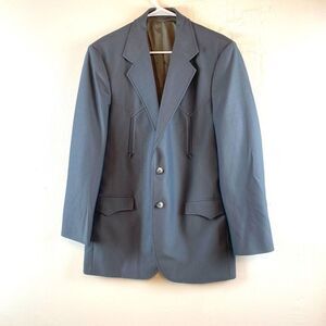 Circle S Ranch and Western Wear Suit Jacket Men's Size 42 Long Grey Yellowstone